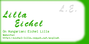 lilla eichel business card